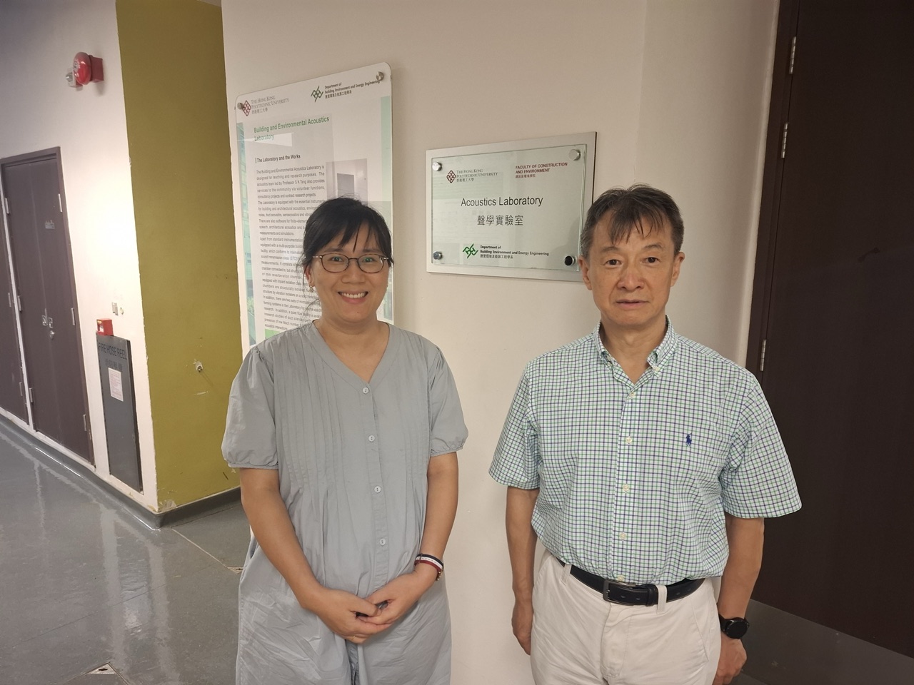 Prof. Weikang Jiang visiting the Acoustics Laboratory